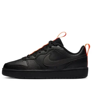 (GS) Nike Court Borough Low 2 SE 'Black Orange' CT3964-001