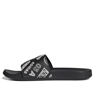 adidas Adilette Comfort Slide 'All Over Logos - Black' FZ1750