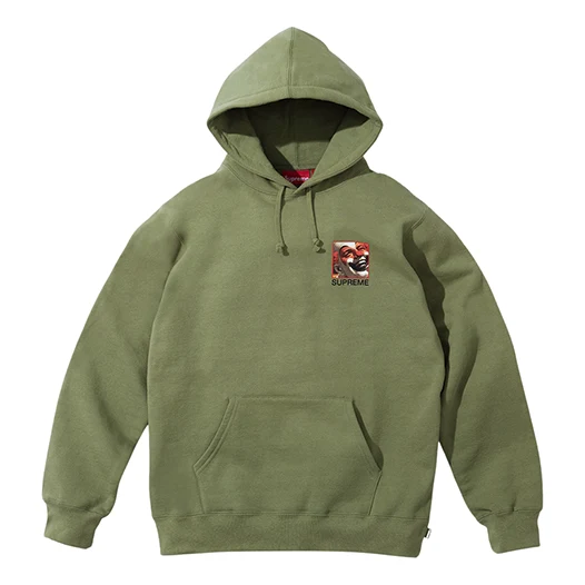 Supreme x Butthole Surfers Hooded Sweatshirt 'Olive Green Yellow' SUP-SS21-844