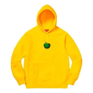 Supreme SS19 Apple Hooded Sweatshirt Yellow SUP-SS19-061