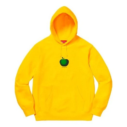 Supreme SS19 Apple Hooded Sweatshirt Yellow SUP-SS19-061