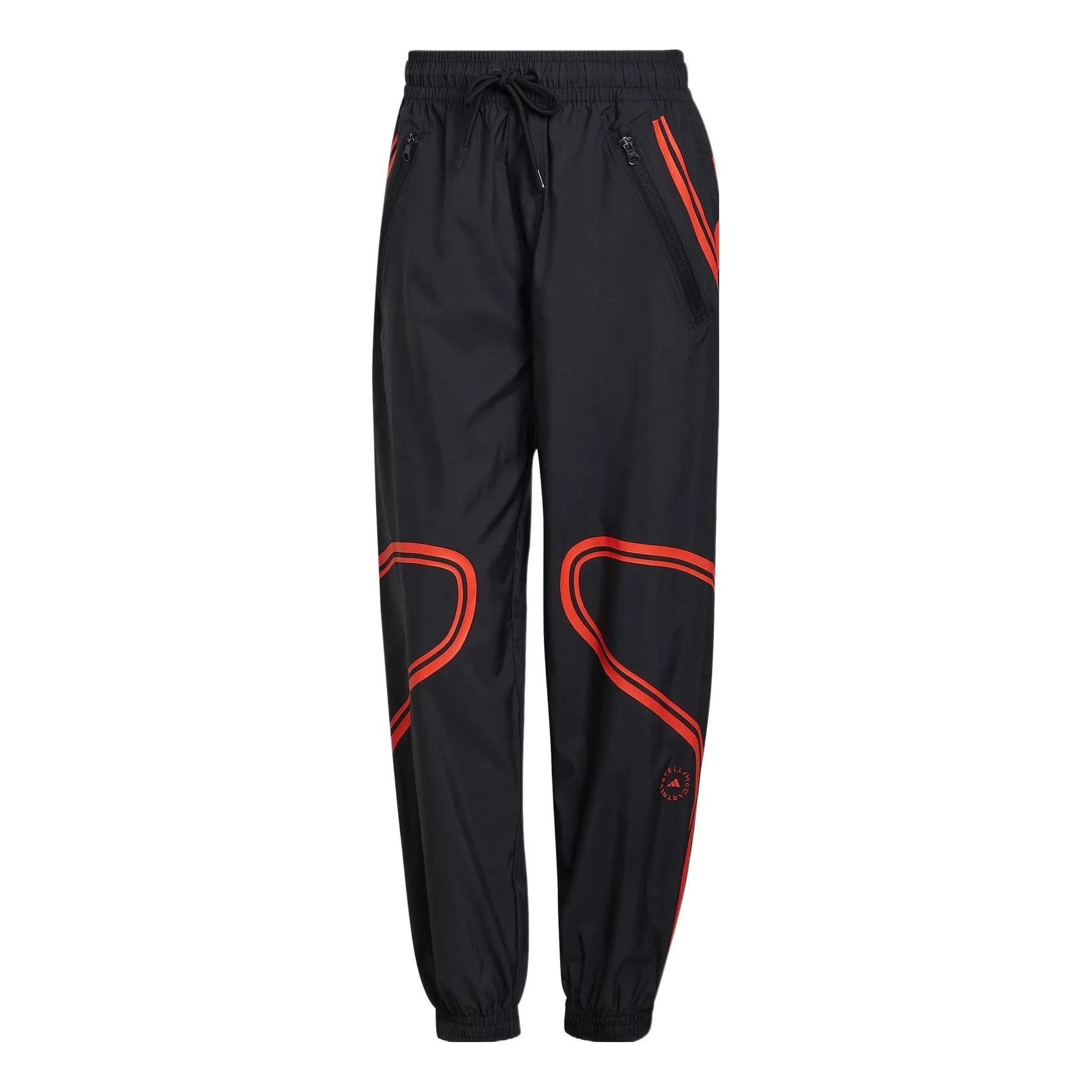 (WMNS) adidas by Stella McCartney TruePace Woven Training Suit Pants Asia Sizing 'Black Red' HC2986