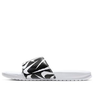 Nike Benassi JDI Print Slide 'White Black Swoosh' 631261-106