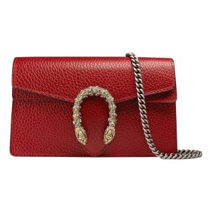 (WMNS) Gucci Dionysus Series Leather Bag Single-Shoulder Bag Mini Size 'Red' 476432-CAOGX-8990