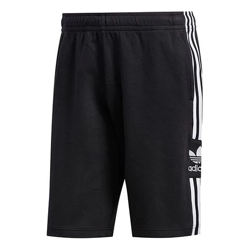 adidas originals Lockup Lng Short Side Stripe Sports Shorts Black FM9878