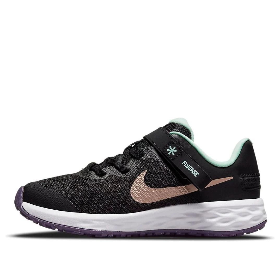 (PS) Nike Revolution 6 FlyEase 'Black Mint Foam' DD1114-005