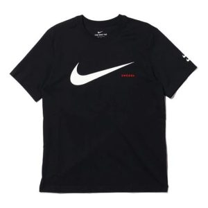 Nike Swoosh logo Double Hook Half-sleeved Black CK2253-010