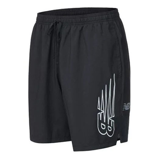 New Balance Tenacity Woven Logo 9 inch Shorts Asia Sizing 'Black' MS21256-BK