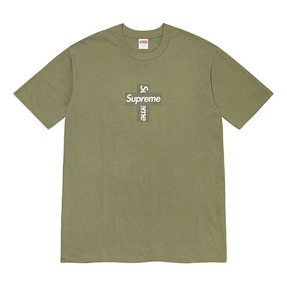 Supreme Week 17 Cross Box Logo Tee LogoT SUP-FW20-371-GRN