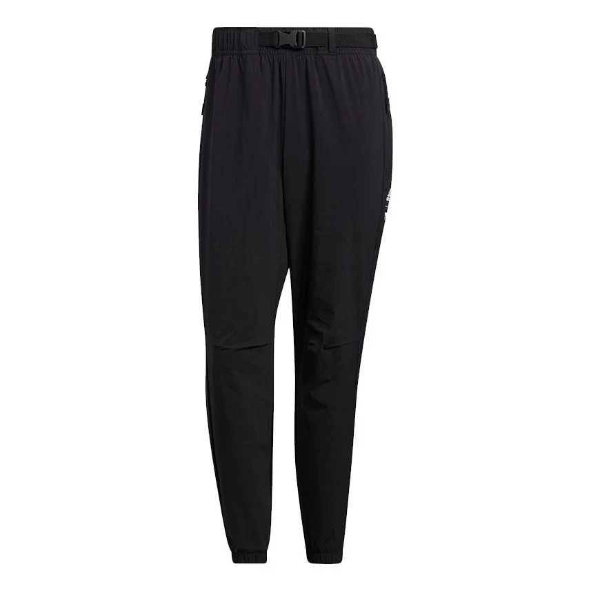 adidas Wj Wv Pnt Casual elastic band Sports Bundle Feet Pants Black HE5125