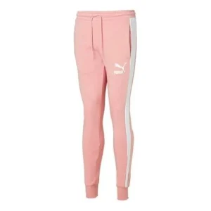 PUMA Iconic T7 Track Pants 'Pink White' 595983-14