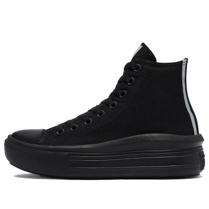 (WMNS) Converse Chuck Taylor All Star Move High 'Black Metallic' 570971C