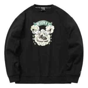 Li-Ning x Disney Crossover Printing Pullover 'Black White' AWDR137-2