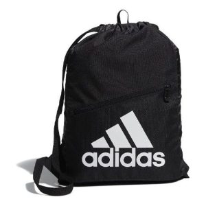 adidas Brand Large logo Printing Training Sports Drawstring Unisex Black GN8875