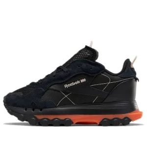 (WMNS) Reebok Classic Leather x Cardi B 'Core Black Fiery Orange' GY5925