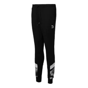 PUMA Cloud Pack Mcs Track Suit Bottoms Joggers Pants 'Black White' 596336-01