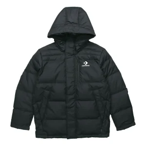 Men's Converse Outdoor With Down Feather Jacket Black 10019321-A02