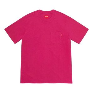 Supreme SS20 Week 1 S/S Pocket Tee Basic Short Sleeve Unisex Purple Red SUP-SS20-132