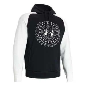 Under Armour Rival Varsity Fleece Hoodie 'Black White' 1373831-001