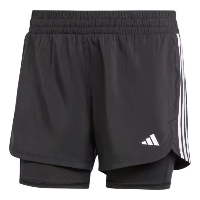 (WMNS) adidas 2 in 1 Pacer Shorts Asia Sizing 'Black' JJ3116