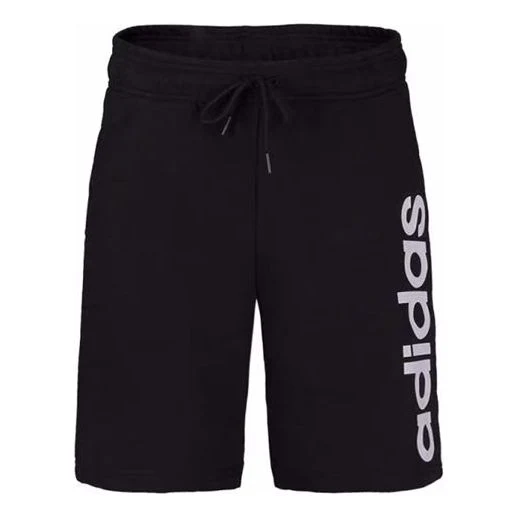 adidas neo Side Large Logo Casual Sports Shorts Black DW8032