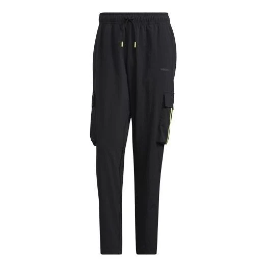 adidas neo Sw Lw 3s Tp Leisure Pocket Sports Stripe Trousers Men's Black H55286