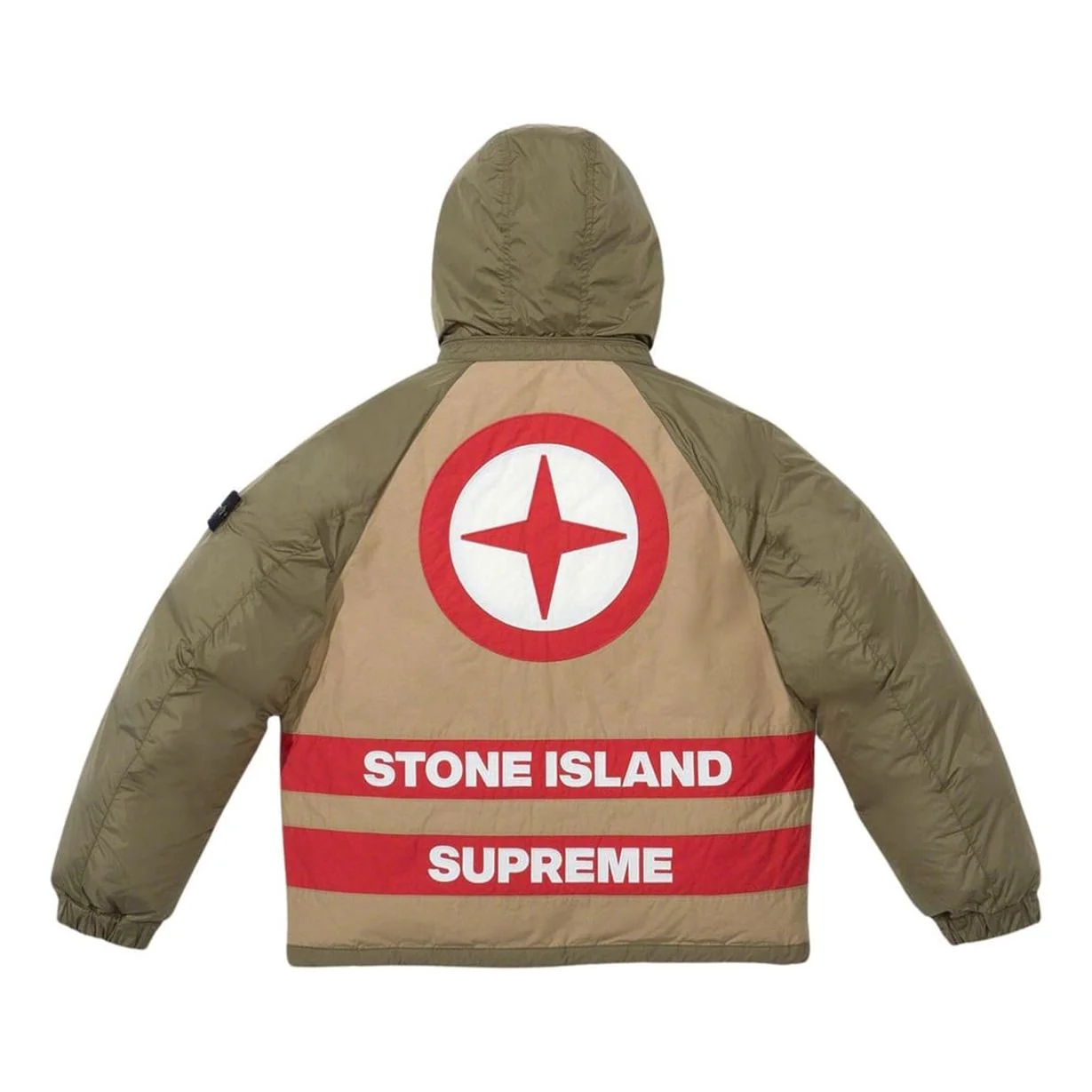 Supreme x STONE ISLAND FW23 Week10 Reversible Down Puffer Jacket 'Olivegreen' SUP-FW23-166