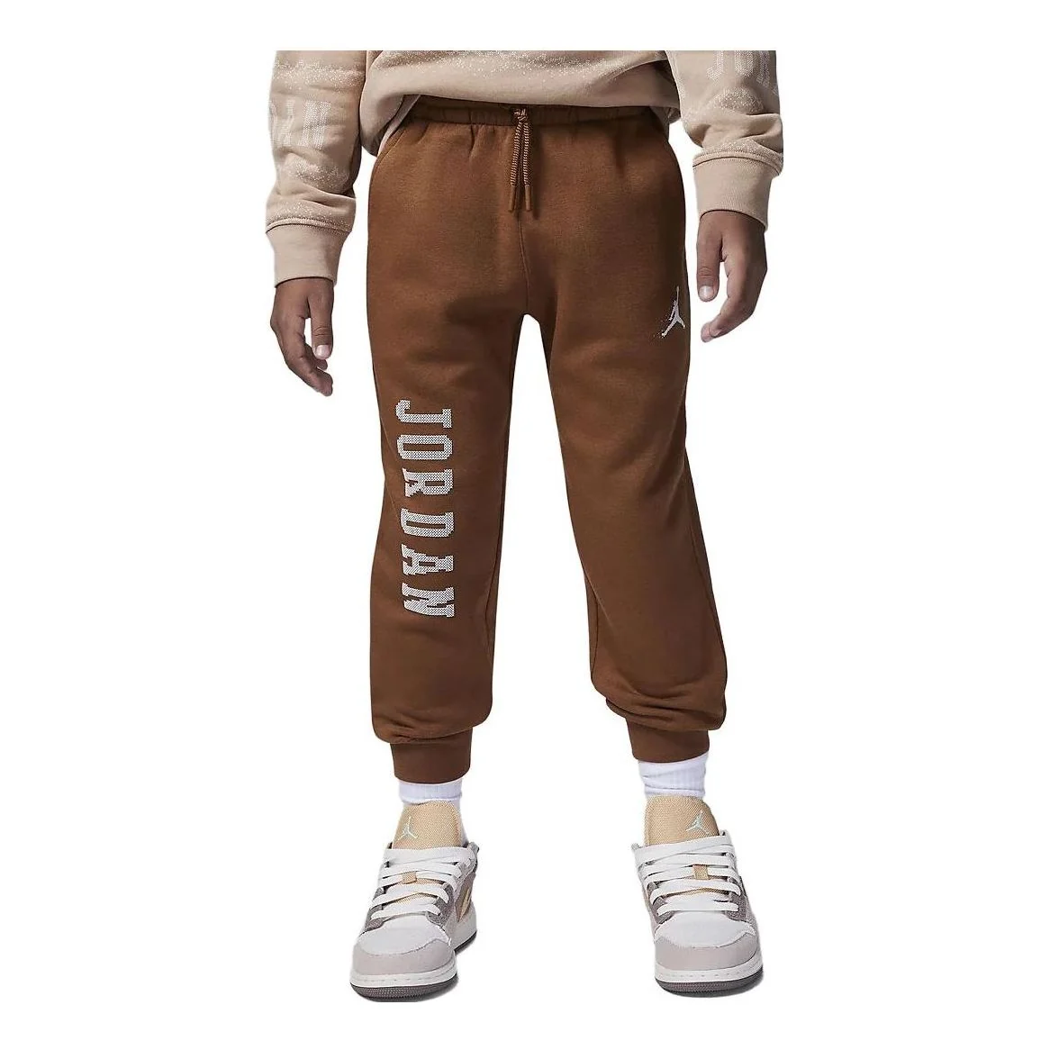 (GS) Air Jordan MJ Essentials Member Sweatpants 'Brown White' FV5648-281
