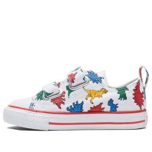 (TD) Converse Chuck Taylor All Star Low Hook and Loop 'Dinoverse Print' 763713C