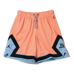 Air Jordan x DJ Khaled Logo Shorts Asia Sizing 'Crimson Bliss Leche Blue Black' DV7492-693