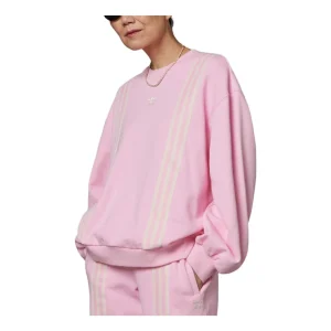 (WMNS) adidas originals SS23 Adicolor 70s 3-Stripes Sweatshirt 'Pink' IK7868