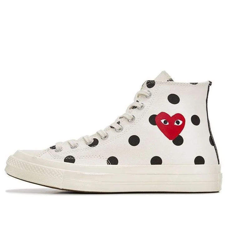 Converse x COMME des GARCONS PLAY Chuck 70 Hi 'White Polka Dot' 157251C