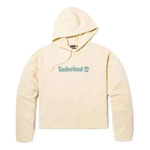 (WMNS) Timberland Brand hoodie 'White' A6AZ2-V04