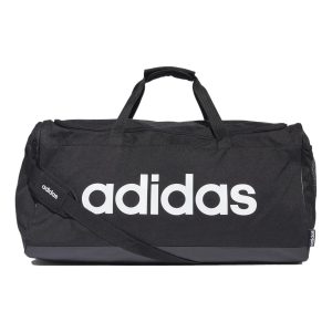 adidas Linear Logo Duffel Bag Large 'Black White' FM2400