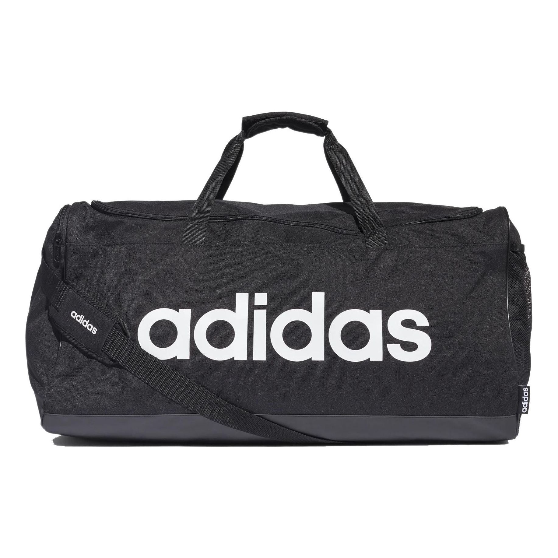 adidas Linear Logo Duffel Bag Large 'Black White' FM2400