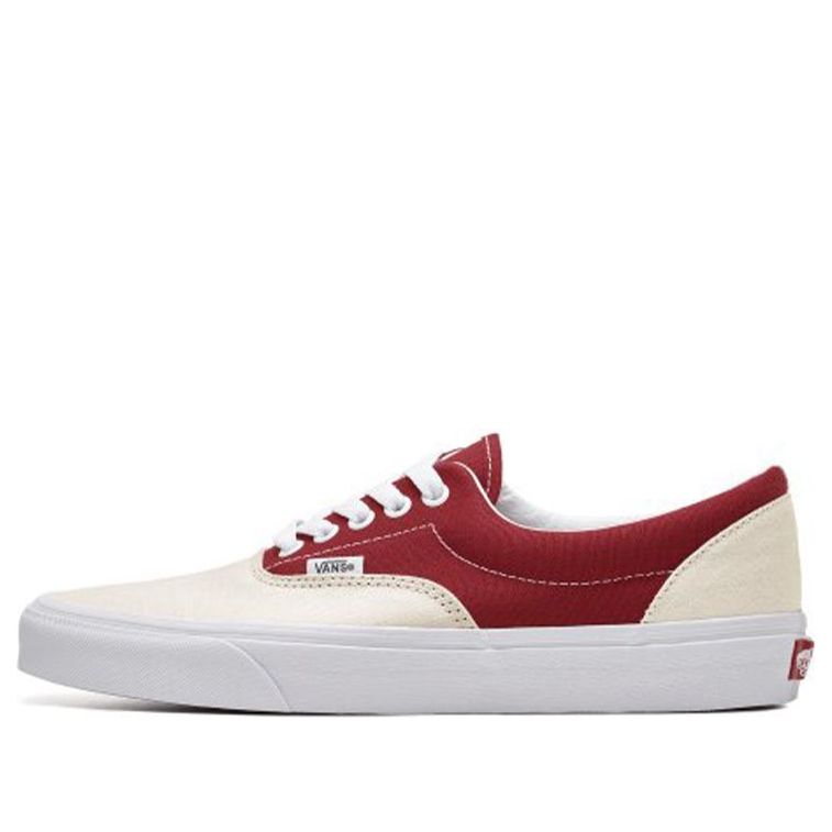 Vans Era Breathable Wear-Resistant Non-Slip Low Top Casual Skate Shoes Red White VN0A54F14FX