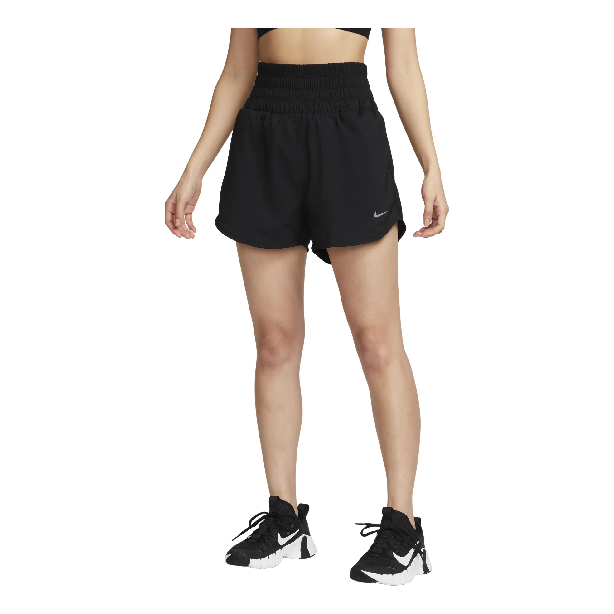 (WMNS) Nike One Dri-fit Ultra High-waisted 3" Brief-lined Shorts 'Black' DX6643-010