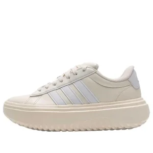 (WMNS) adidas Grand Court Platform 'Cream White' JQ1078