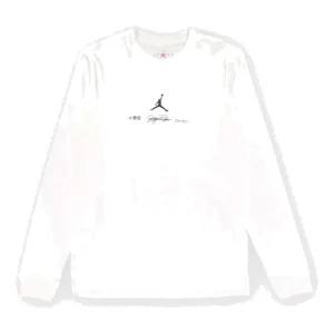 Air Jordan Long Sleeve Sport Graphic T-Shirt 'White Black' DV8446-100