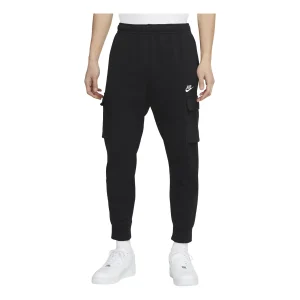 Nike MENS Sportswear Club French Terry Casual Overall Ankle Banded Pants Black CZ9955-010
