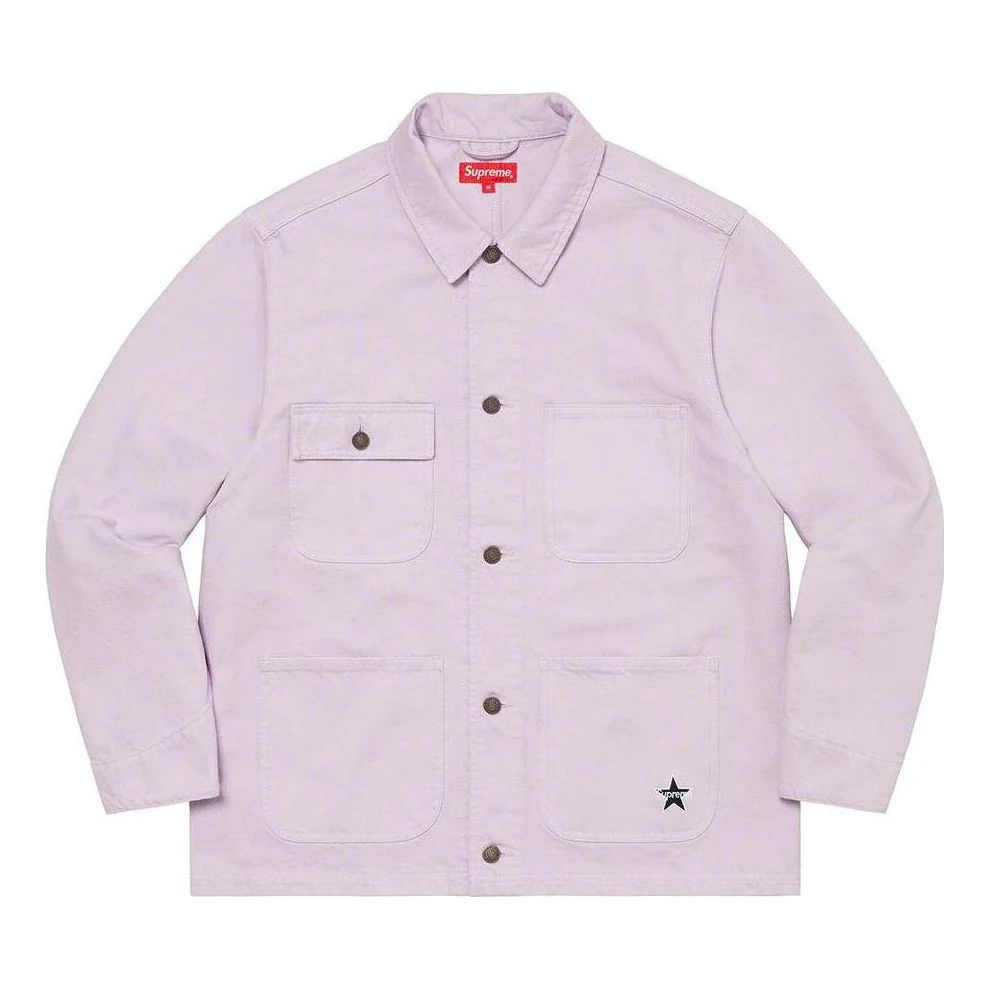 Supreme Denim Chore Coat 'Pink' SUP-SS22-626