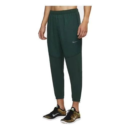 Nike Essential Fleece Running Sports Long Pants Green CU5519-397