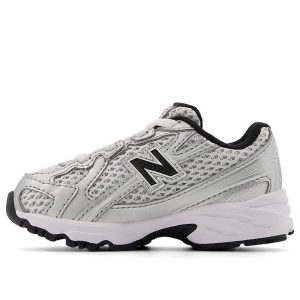 (TD) New Balance 740 Bungee Lace Toddler 'Silver Metallic Black' IZ740NW