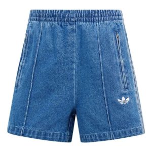(WMNS) adidas Adicolor Denim Firebird Shorts Asia Sizing 'Blue' JD2562