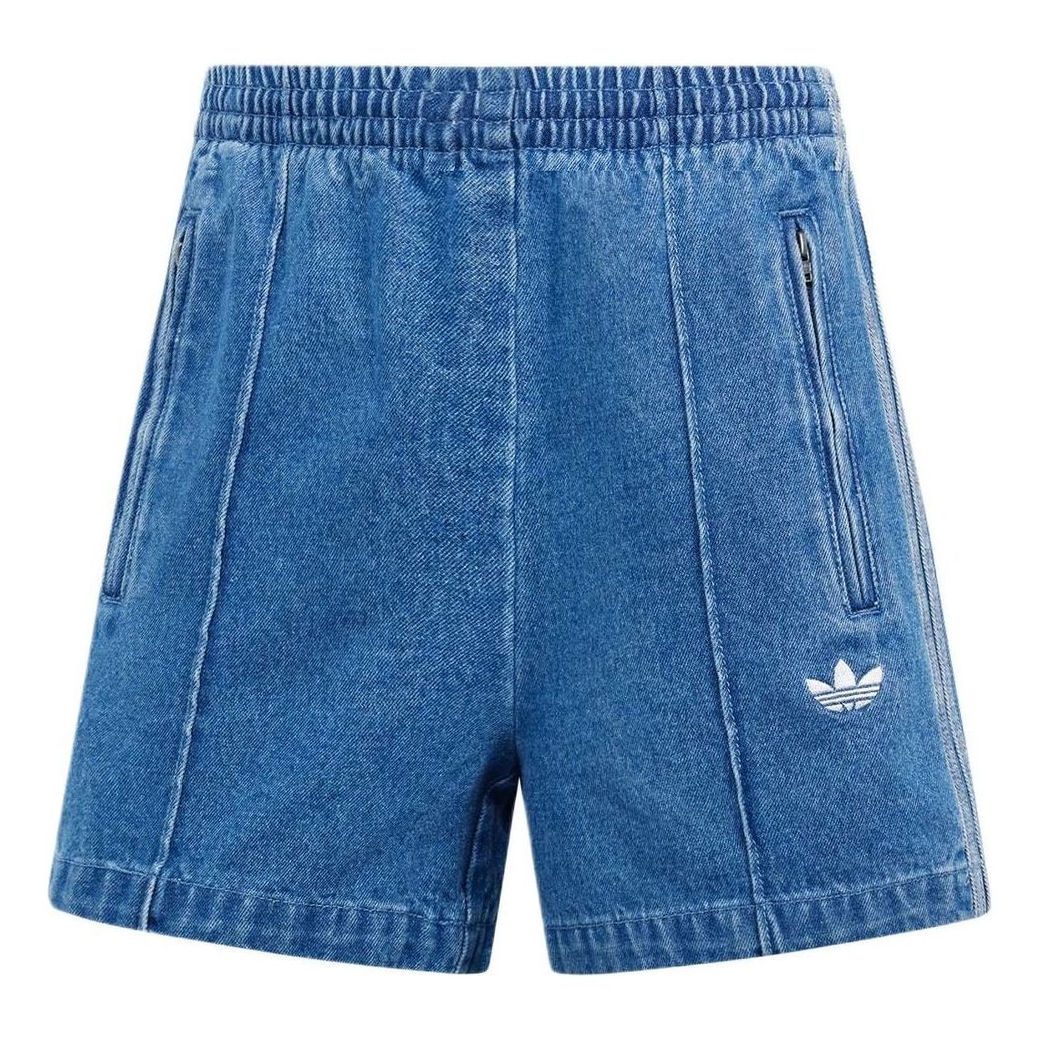 (WMNS) adidas Adicolor Denim Firebird Shorts Asia Sizing 'Blue' JD2562