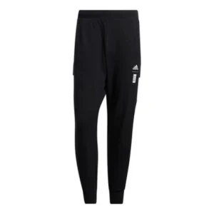 Men's adidas Elastic Waistband Straight Sports Pants/Trousers/Joggers Black HE5136