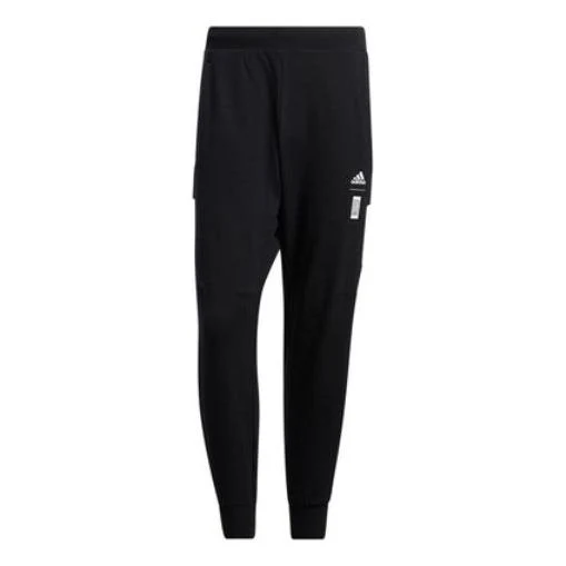 Men's adidas Elastic Waistband Straight Sports Pants/Trousers/Joggers Black HE5136