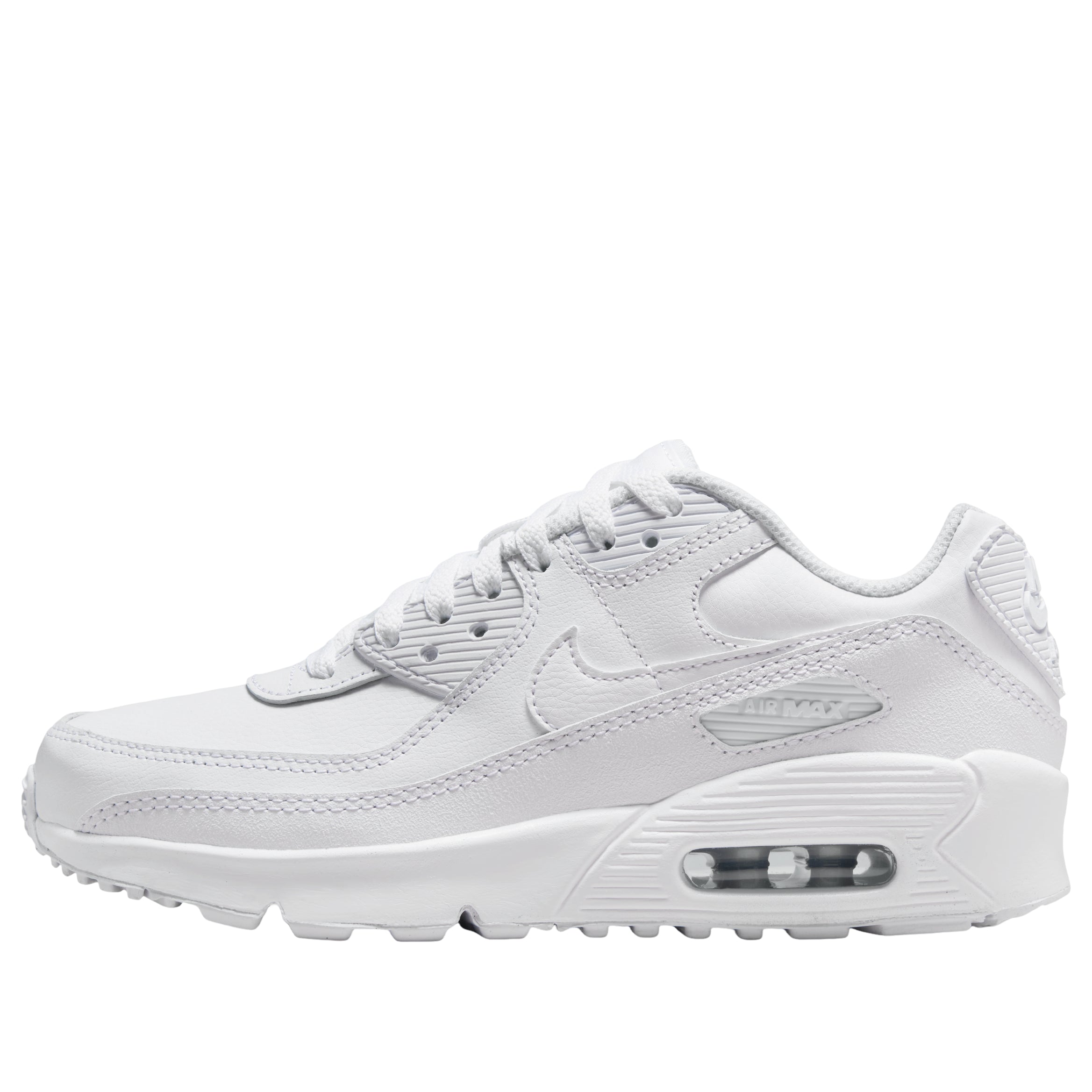 (GS) Nike Air Max 90 LTR 'White Metallic Silver' CD6864-133
