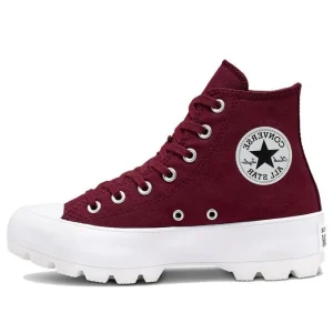 (WMNS) Converse Chuck Taylor All Star Lugged High 'Dark Burgundy' 566284C