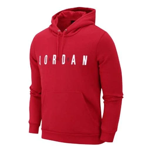 Men's Air Jordan Sports Printing Logo Fleece Red CJ9666-687